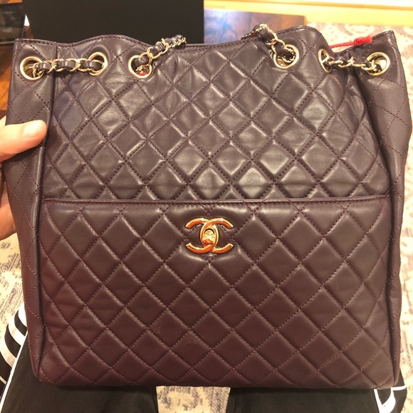 Chanel bucket back. Dark purple. - Picture 7 of 10